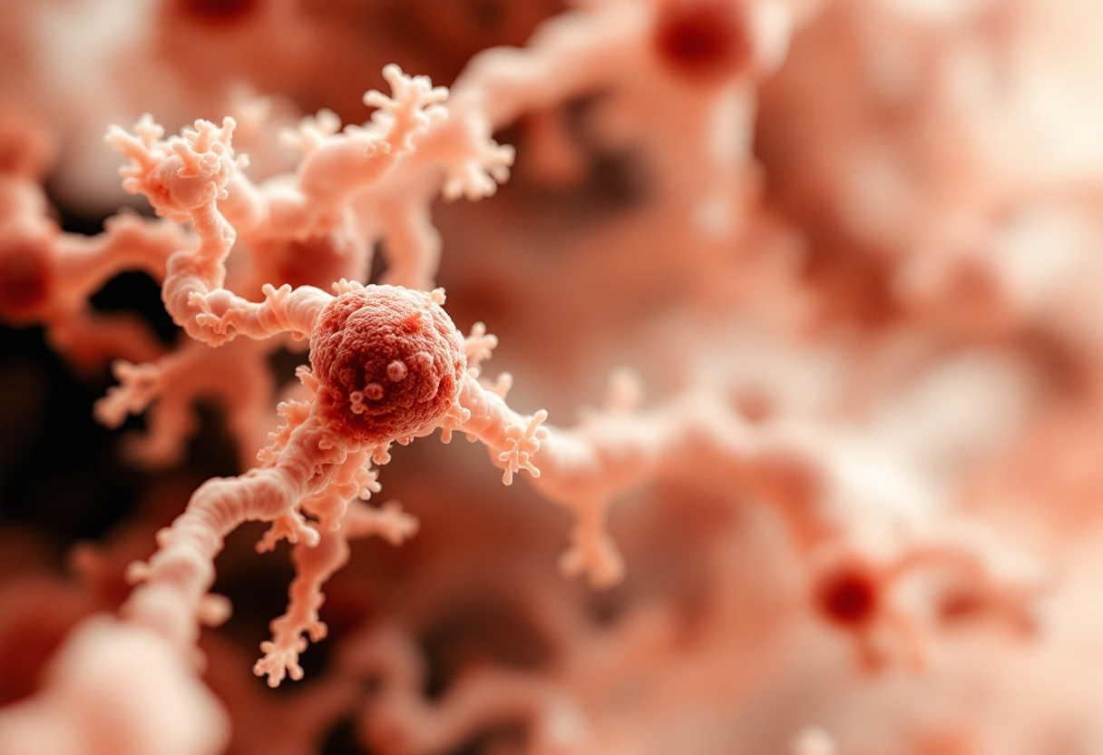 An abstract image of cellular biology